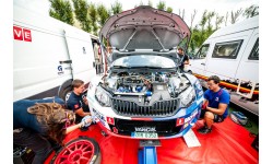 Preparation for Barum Czech Rally Zlín 2017