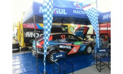 Preparing a car Mogul racing team for Rally Bukovina